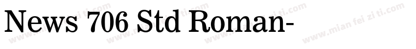 News 706 Std Roman字体转换